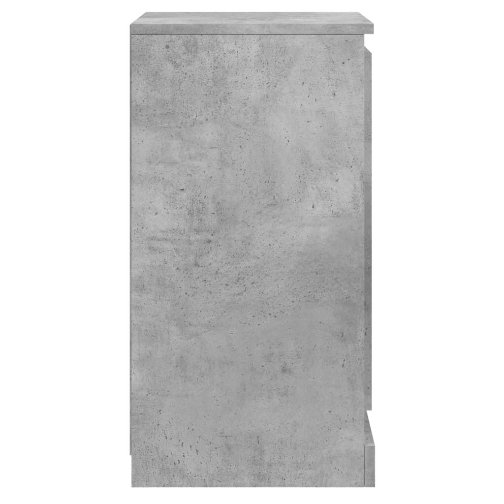 vidaXL Ντουλάπια 2 τεμ. Γκρι Σκυροδέματος 37,5x35,5x67,5 εκ. Επ. Ξύλο