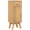 vidaXL Σετ Επίπλων Μπάνιου με συρτάρι 3 pcs Καφέ 114 x 43 x 73.5 εκ.