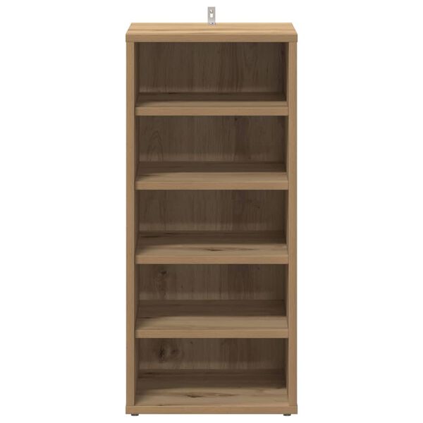 vidaXL Παπουτσοθήκη Τεχνίτης Δρυς 32x35x70 εκ. από Επεξεργασμένο Ξύλο