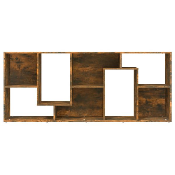 vidaXL Βιβλιοθήκη Καπνιστή Δρυς 67x24x161 εκ. από Επεξεργασμένο Ξύλο