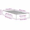 vidaXL Κρεβάτι δαπέδου Καφέ 75 x 190 cm Μασίφ ξύλο πεύκου