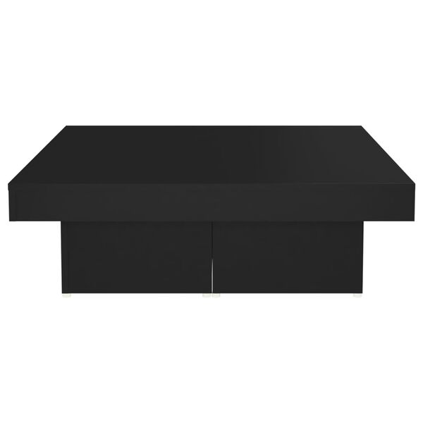 vidaXL Τραπεζάκι Σαλονιού Μαύρο 90 x 90 x 28 εκ. Επεξεργασμένο Ξύλο