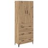 vidaXL Highboard Artisan Oak 69,5 x 34 x 180 &epsilon;&kappa;. &Epsilon;&pi;&epsilon;&xi;&epsilon;&rho;&gamma;&alpha;&sigma;&mu;έ&nu;&omicron; &Xi;ύ&lambda;&omicron;