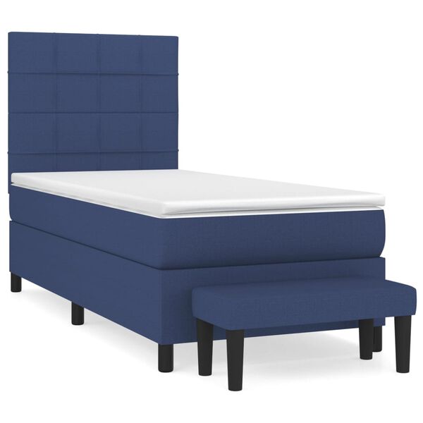 vidaXL &Kappa;&rho;&epsilon;&beta;ά&tau;&iota; Boxspring &mu;&epsilon; &Sigma;&tau;&rho;ώ&mu;&alpha; &Mu;&pi;&lambda;&epsilon; 90x200 &epsilon;&kappa;.&Upsilon;&phi;&alpha;&sigma;&mu;ά&tau;&iota;&nu;&omicron;