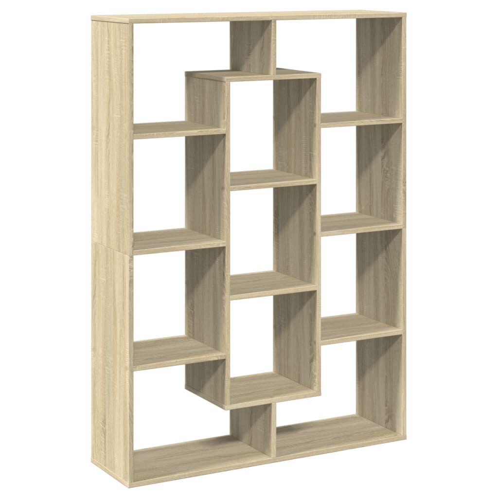 vidaXL Βιβλιοθήκη Χρώμα Sonoma Δρυς 102x29x143 εκ. Επεξεργασμένο Ξύλο
