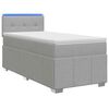vidaXL &Kappa;&rho;&epsilon;&beta;ά&tau;&iota; Box Spring &mu;&epsilon; &Sigma;&tau;&rho;ώ&mu;&alpha; &kappa;&alpha;&iota; LED &Alpha;&nu;&omicron;&iota;&chi;&tau;ό &gamma;&kappa;&rho;&iota; 90 x 190 cm