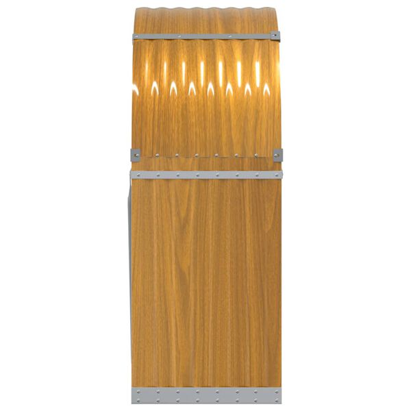vidaXL Ξυλοθήκη Ξύλινη Όψη 80x45x120 εκ. από Γαλβανισμένο Ατσάλι