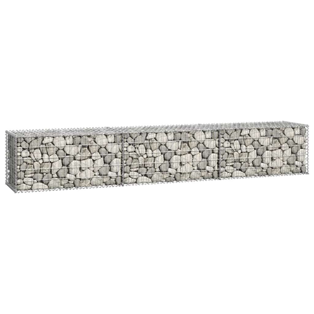 vidaXL Συρματοκιβώτιο Τοίχος 300x50x50 εκ. Γαλβαν.Χάλυβας + Καλύμματα