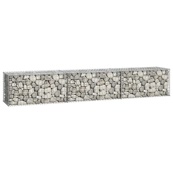 vidaXL Συρματοκιβώτιο Τοίχος 300x50x50 εκ. Γαλβαν.Χάλυβας + Καλύμματα