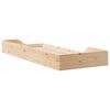 vidaXL Κρεβάτι δαπέδου Καφέ 80 x 220 cm Μασίφ ξύλο πεύκου