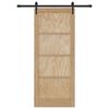 vidaXL Συρόμενη Πόρτα ORKDAL Καφέ 83 x 202 εκ. Μασίφ ξύλο πεύκου