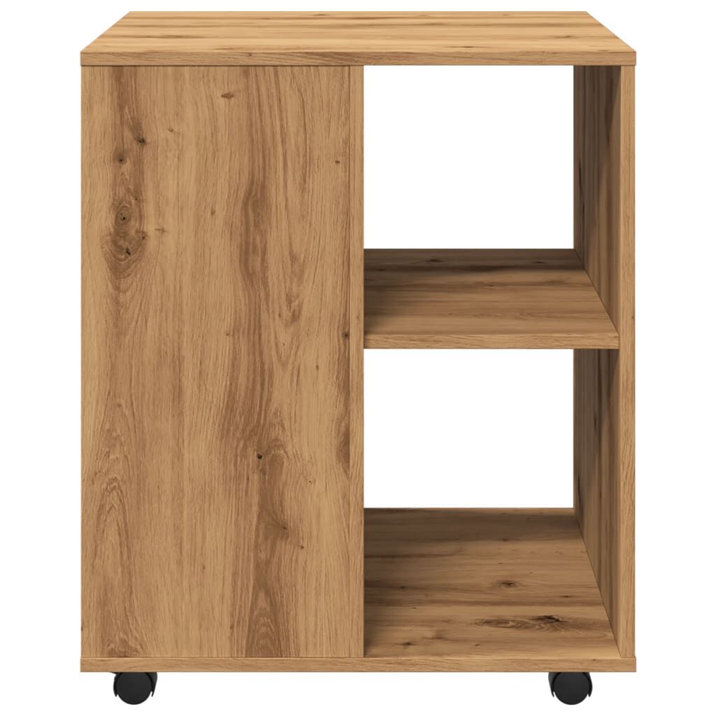 vidaXL Ντουλάπι Τροχήλατο Αρτισιανή Δρυς 60x53x72 εκ. Επεξεργ. Ξύλο