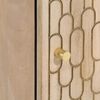 vidaXL Ντουλάπι Μπάνιου Επιτοίχιο 38x33x48 εκ. από Μασίφ Ξύλο Μάνγκο