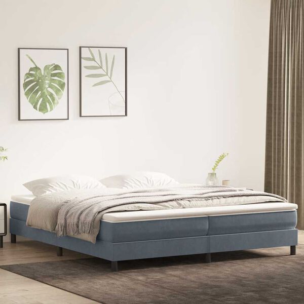 vidaXL &Kappa;&rho;&epsilon;&beta;ά&tau;&iota; Boxspring &mu;&epsilon; &Sigma;&tau;&rho;ώ&mu;&alpha; &Sigma;&kappa;&omicron;ύ&rho;&omicron; &Gamma;&kappa;&rho;&iota; 180x210 &epsilon;&kappa;. &Beta;&epsilon;&lambda;&omicron;ύ&delta;&iota;&nu;&omicron;
