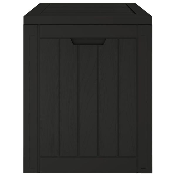 vidaXL Μπαούλο Αποθήκευσης Κήπου Μαύρο 55,5x43x53 εκ. Πολυπροπυλένιο