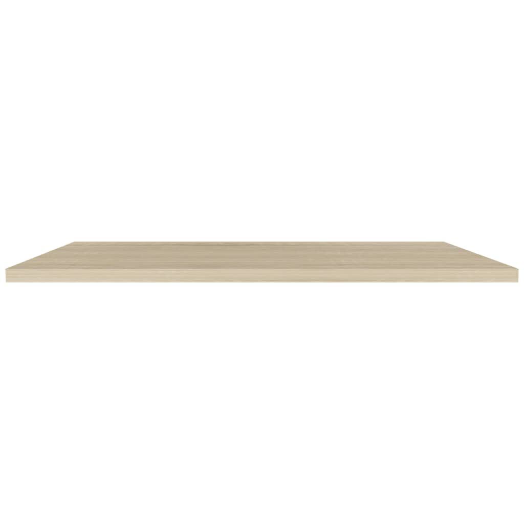 vidaXL Ράφια Τοίχου 2 τεμ. Χρώμα Δρυός 120 x 23,5 x 3,8 εκ. MDF