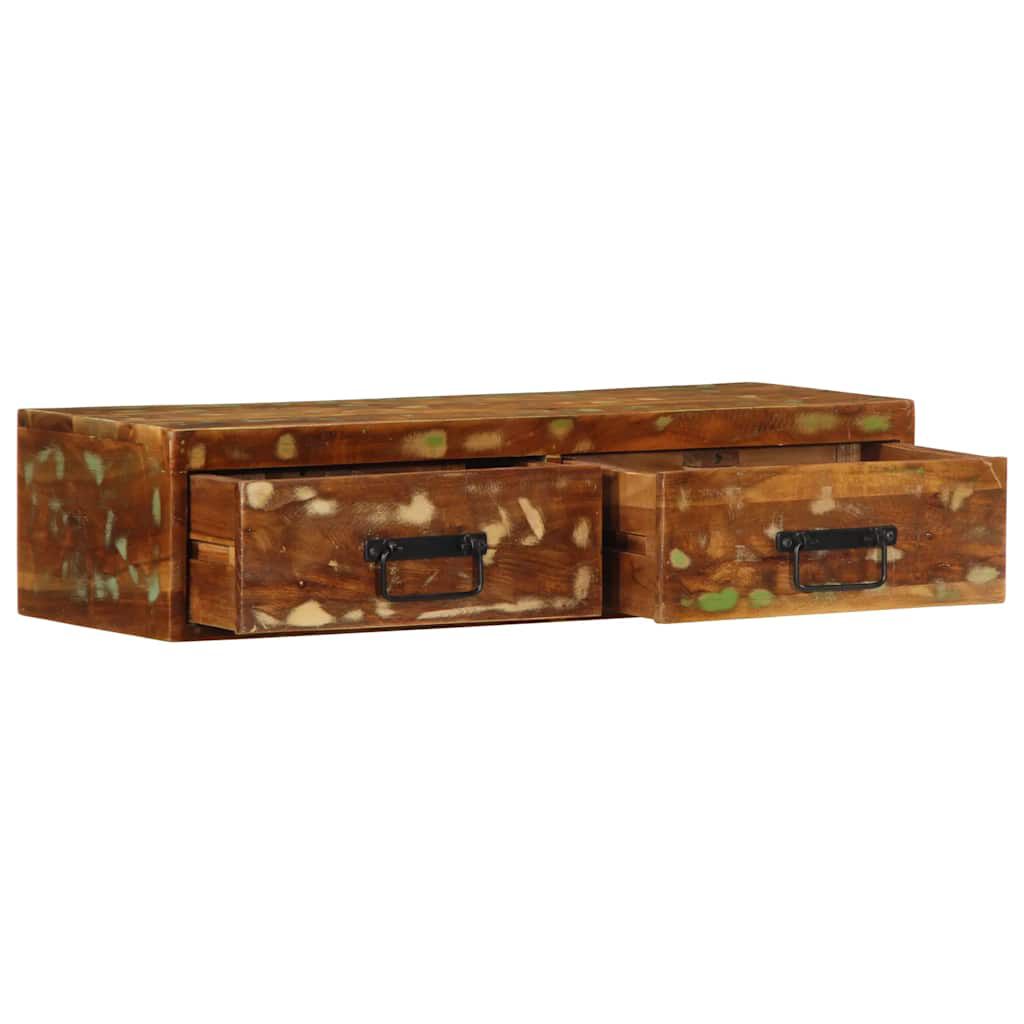 vidaXL Επίτοιχο ντουλάπι τηλεόρασης 80x30x19cm Ξύλο μασίφ αναγεννημένο