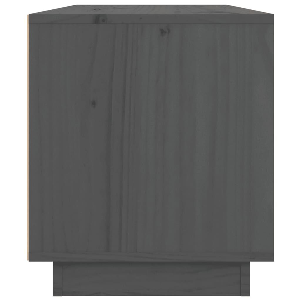 vidaXL Έπιπλο Τηλεόρασης Γκρι 80 x 34 x 40 εκ. από Μασίφ Ξύλο Πεύκου