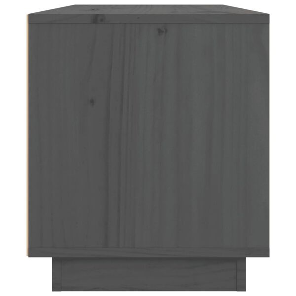 vidaXL Έπιπλο Τηλεόρασης Γκρι 80 x 34 x 40 εκ. από Μασίφ Ξύλο Πεύκου