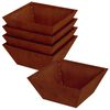 vidaXL &Gamma;&lambda;ά&sigma;&tau;&rho;&alpha; &Kappa;ή&pi;&omicron;&upsilon; 5 pcs &Sigma;&kappa; rusty 40 x 40 x 15 cm