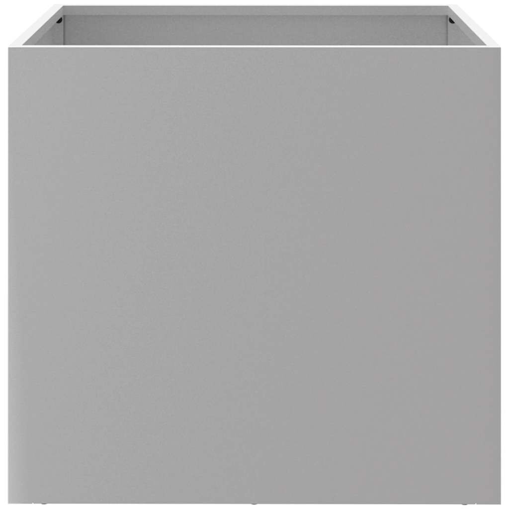 vidaXL Ζαρντινιέρα Ασημί 49 x 47 x 46 εκ. από Γαλβανισμένο Χάλυβα