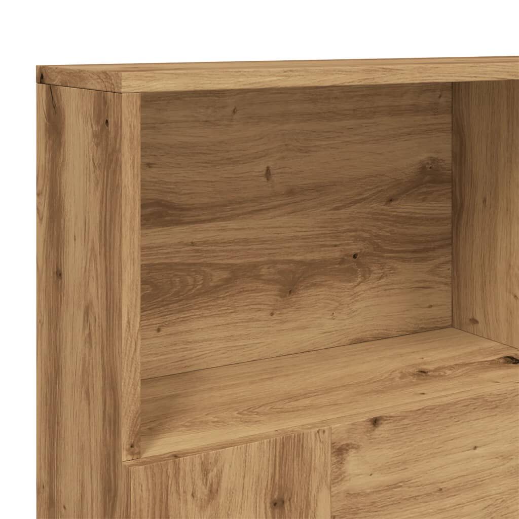 vidaXL Ντουλάπι κεφαλάρι Δρυς τεχνίτης 140x19x103,5 cm