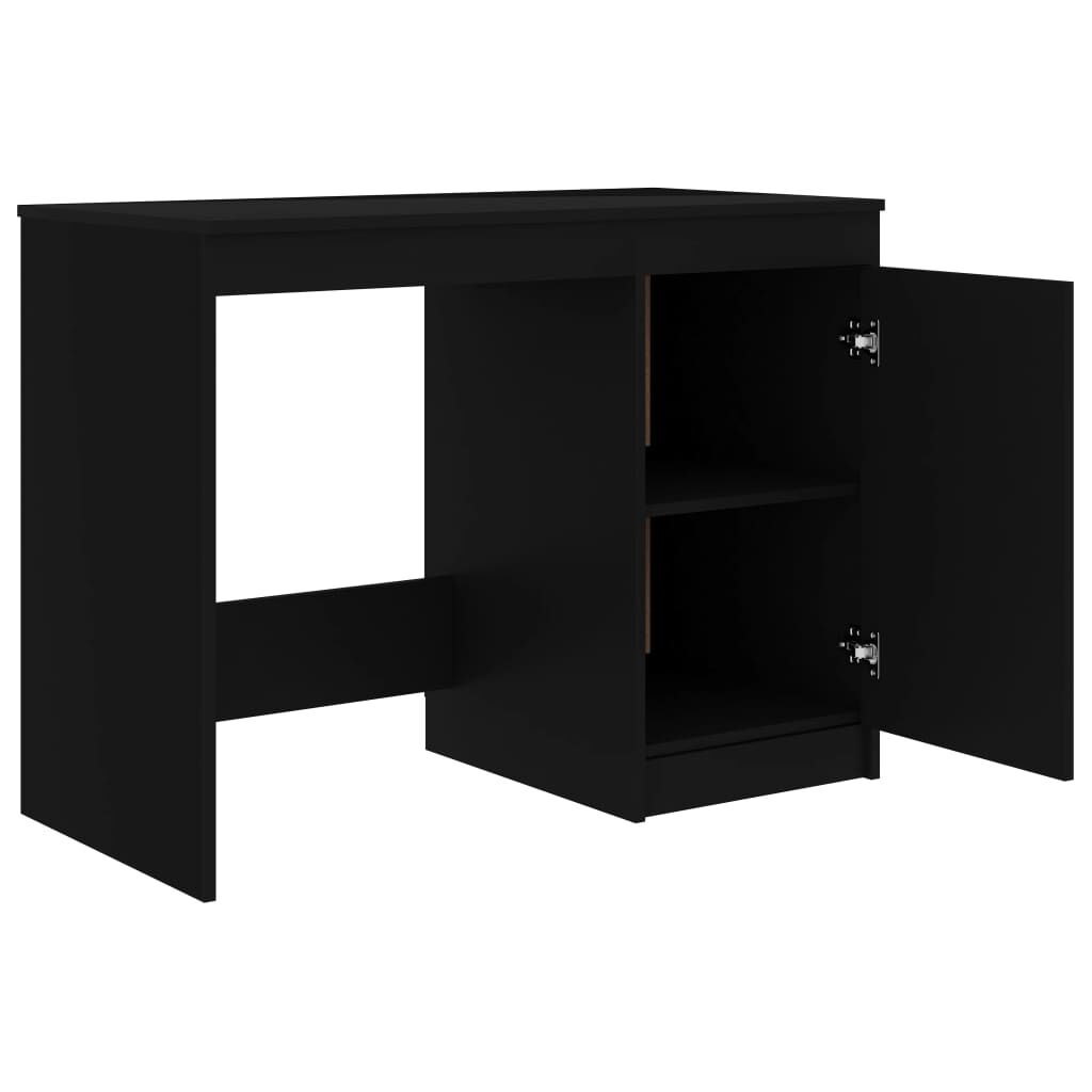 vidaXL Γραφείο Μαύρο 100 x 50 x 76 εκ. από Επεξ. Ξύλο