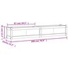vidaXL Ζαρντινιέρα Λευκή 180 x 31 x 31 εκ. από Μασίφ Ξύλο Πεύκου