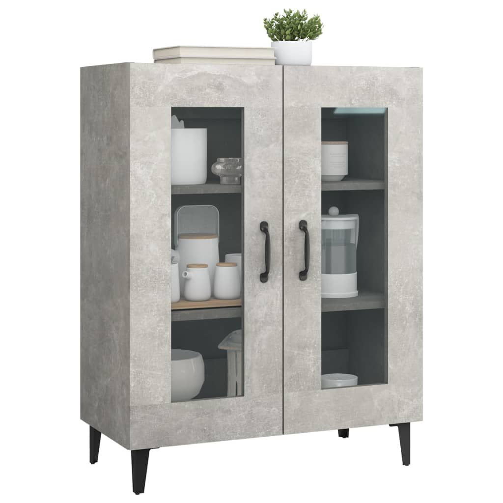 vidaXL Ντουλάπι Γκρι Σκυροδέματος 69,5x34x90 εκ. Επεξεργασμένο Ξύλο