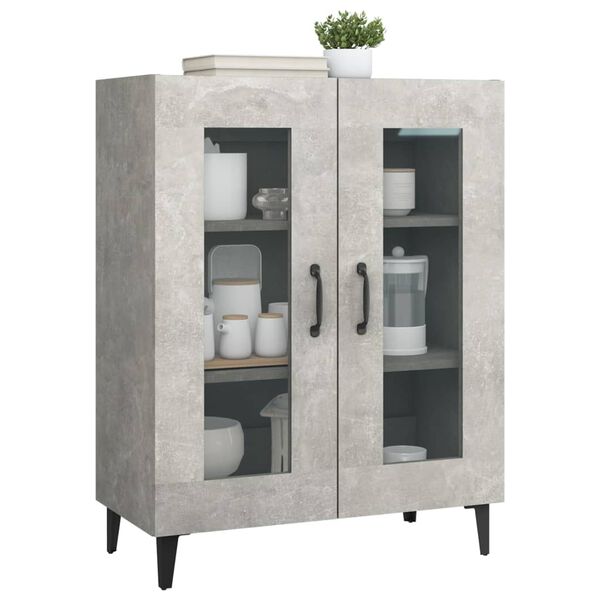vidaXL Ντουλάπι Γκρι Σκυροδέματος 69,5x34x90 εκ. Επεξεργασμένο Ξύλο