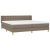 vidaXL &Kappa;&rho;&epsilon;&beta;ά&tau;&iota; Boxspring &mu;&epsilon; &Sigma;&tau;&rho;ώ&mu;&alpha; Taupe 180x200 &epsilon;&kappa;. &Upsilon;&phi;&alpha;&sigma;&mu;ά&tau;&iota;&nu;&omicron;