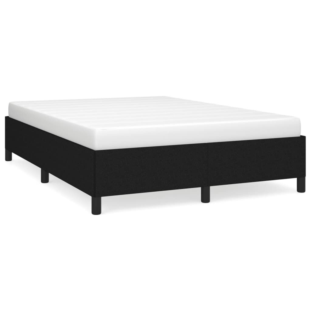 vidaXL Σκελετός Κρεβατιού Χωρίς Στρώμα Μαύρο 140x200 εκ.Υφασμάτινο