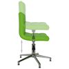 3087663 vidaXL Swivel Dining Chair Green Faux Leather (334404)