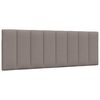 vidaXL Κρεβάτι με Στρώμα Hanko Taupe 140x200 εκ. Υφασμάτινο