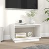 vidaXL Έπιπλο Τηλεόρασης Λευκό 60 x 35 x 35 εκ. από Μασίφ Ξύλο Πεύκου