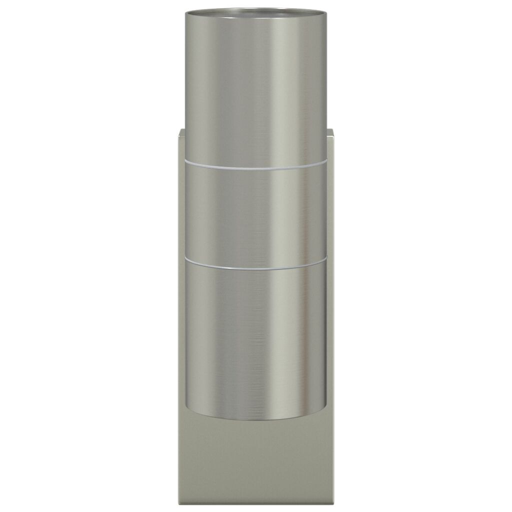 vidaXL Εξωτερικά Φωτιστικά Τοίχου 2 pcs Ασημί 7 x 10 x 22 εκ