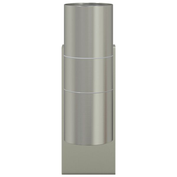 vidaXL Εξωτερικά Φωτιστικά Τοίχου 2 pcs Ασημί 7 x 10 x 22 εκ