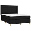 vidaXL &Kappa;&rho;&epsilon;&beta;ά&tau;&iota; Boxspring &mu;&epsilon; &Sigma;&tau;&rho;ώ&mu;&alpha; & LED &Mu;&alpha;ύ&rho;&omicron; 140x200 &epsilon;&kappa;. &Upsilon;&phi;&alpha;&sigma;&mu;ά&tau;&iota;&nu;&omicron;