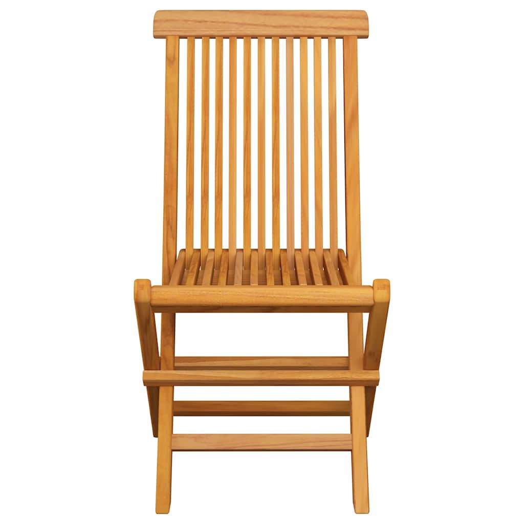 vidaXL Καρέκλες Κήπου 4 τεμ. Μασίφ Ξύλο Teak με Μπλε Ρουά Μαξιλάρια