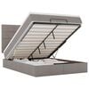 vidaXL &Omicron;&theta;&omega;&mu;&alpha;&nu;&iota;&kappa;ό &kappa;&rho;&epsilon;&beta;ά&tau;&iota; &mu;&epsilon; &sigma;&tau;&rho;ώ&mu;&alpha; & LEDs Taupe 140x200 cm Ύ&phi;&alpha;&sigma;&mu;&alpha;