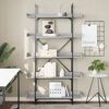 vidaXL Βιβλιοθήκη 5 Επιπέδων Γκρι Sonoma 100x33x180,5εκ. Επεξεργ. Ξύλο