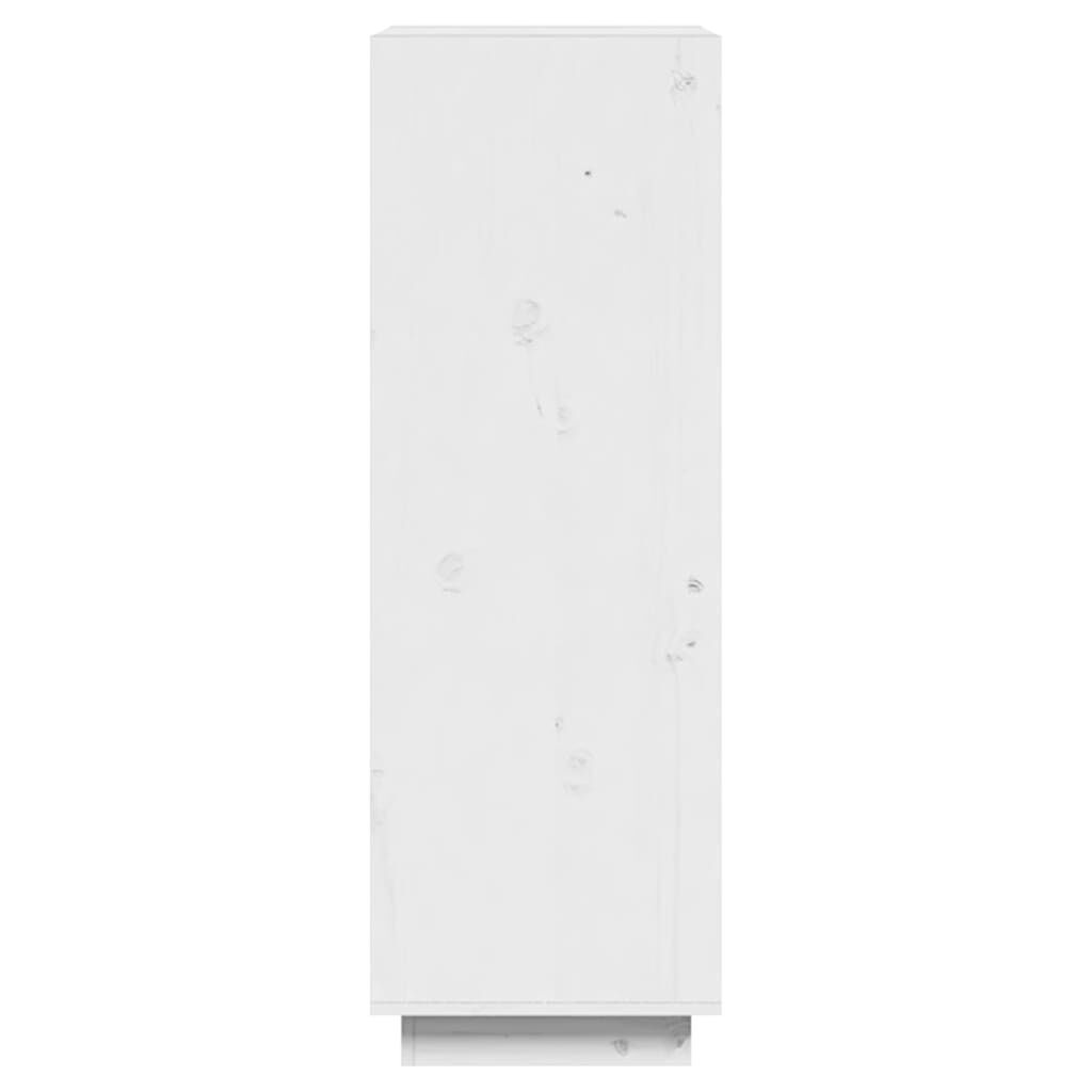 vidaXL Βιβλιοθήκη/Διαχωριστικό Χώρου Λευκό 60x35x103 εκ. Μασίφ Πεύκο