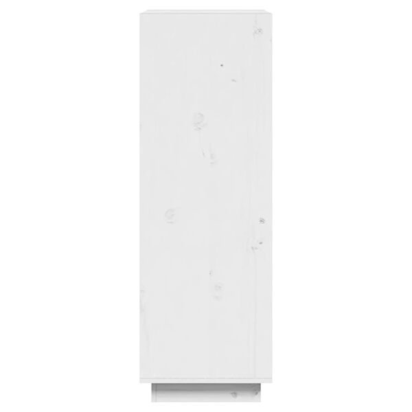 vidaXL Βιβλιοθήκη/Διαχωριστικό Χώρου Λευκό 60x35x103 εκ. Μασίφ Πεύκο