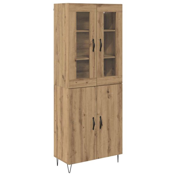 vidaXL Highboard Artisan Oak 69,5 x 34 x 180 &epsilon;&kappa;. &Epsilon;&pi;&epsilon;&xi;&epsilon;&rho;&gamma;&alpha;&sigma;&mu;έ&nu;&omicron; &xi;ύ&lambda;&omicron;
