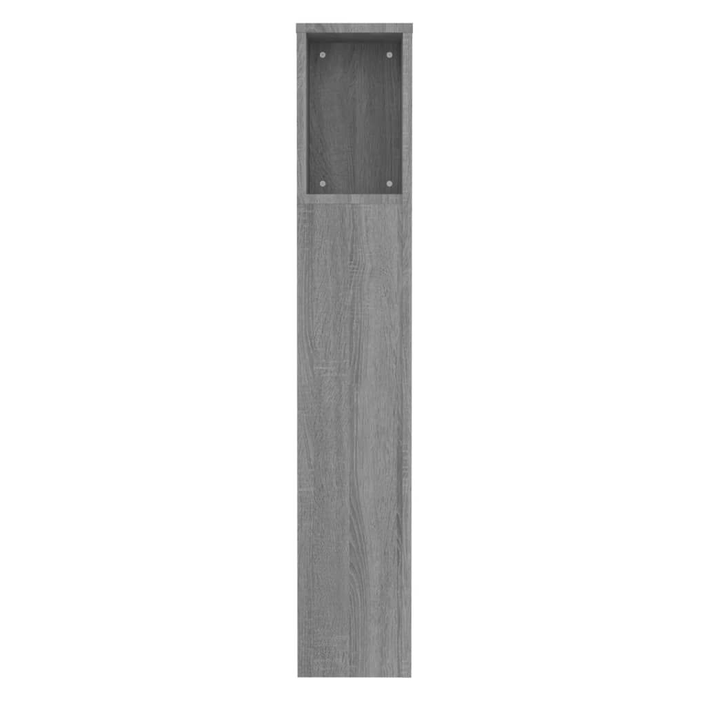 vidaXL Κεφαλάρι Με Αποθηκευτικό Χώρο Γκρι Sonoma 100 x 18,5 x 104,5 εκ