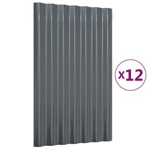 vidaXL &Pi;ά&nu;&epsilon;&lambda; &Omicron;&rho;&omicron;&phi;ή&sigmaf; 12 &tau;&epsilon;&mu;. &Alpha;&nu;&theta;&rho;&alpha;&kappa;ί 60x36 &epsilon;&kappa;. &Gamma;&alpha;&lambda;&beta;&alpha;&nu;&iota;&sigma;&mu;έ&nu;&omicron;&sigmaf; &chi;ά&lambda;&upsilon;&beta;&alpha;&sigmaf;