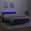 vidaXL &Kappa;&rho;&epsilon;&beta;ά&tau;&iota; Boxspring &mu;&epsilon; &Sigma;&tau;&rho;ώ&mu;&alpha; & LED &Sigma;&kappa;. &Gamma;&kappa;&rho;&iota; 140x200&epsilon;&kappa;. &Beta;&epsilon;&lambda;&omicron;ύ&delta;&iota;&nu;&omicron;