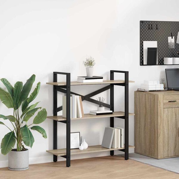 vidaXL &Rho;ά&phi;&iota; &Beta;&iota;&beta;&lambda;ί&omega;&nu; &Delta;&rho;ύ&sigmaf; Sonoma 100 x 33,5 x 102 &epsilon;&kappa; &Epsilon;&pi;&epsilon;&xi;&epsilon;&rho;&gamma;&alpha;&sigma;&mu;έ&nu;&omicron; &xi;ύ&lambda;&omicron;