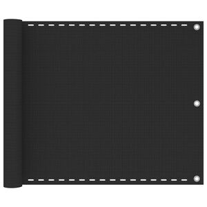 vidaXL Διαχωριστικό Βεράντας Ανθρακί 75 x 600 εκ. από HDPE