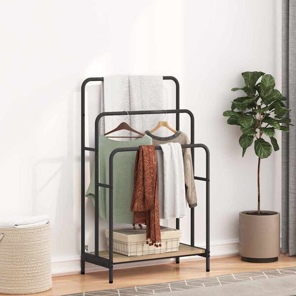 vidaXL Ράφι Ρούχων Sonoma Δρυς 60 x 30 x 100.5 εκ Επεξεργασμένο ξύλο